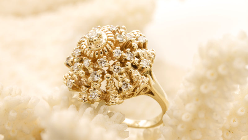 Vintage Diamond Thai Princess Ring