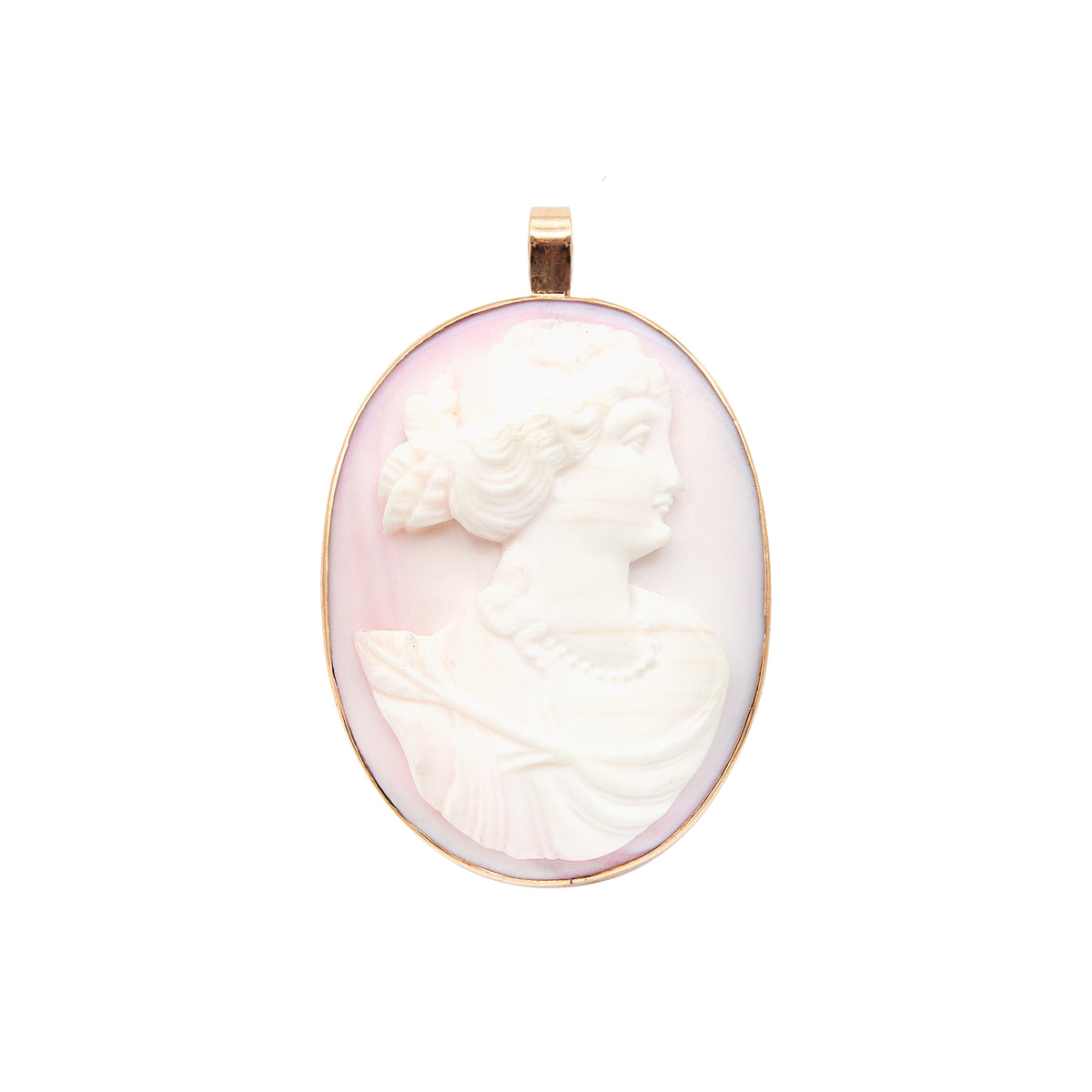Shell cameo pendant online