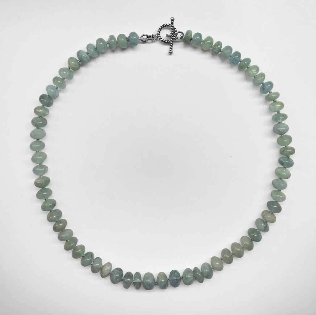 Aquamarine Rondelle Necklace
