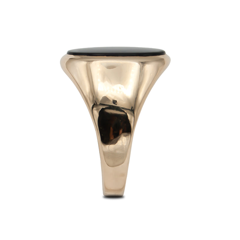 Vintage 14 Karat Yellow Gold Onyx Signet Ring