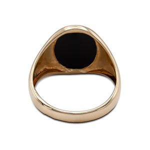 Vintage 14 Karat Yellow Gold Onyx Signet Ring