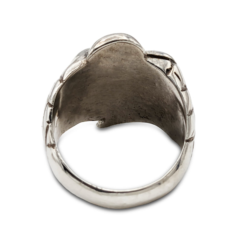 Sterling Silver Leda and Swan Ring