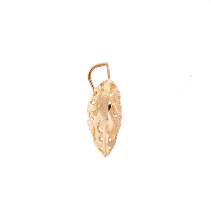 14 Karat Gold Akoya Pearl Dove Pendant