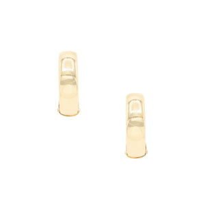 14 Karat Yellow Gold Citrine Hoop Earrings