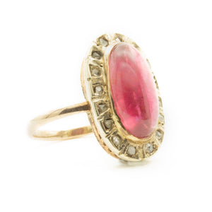Antique Pink Rubellite Tourmaline Ring