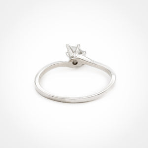 Oblique Set Marquise Diamond Ring