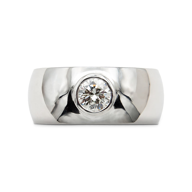 Custom Bezel set Diamond ring