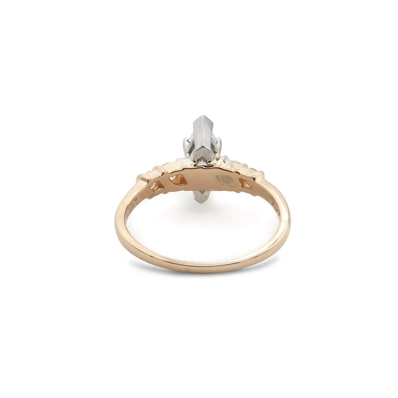 Custom Marquise Shaped Diamond Engagement Ring