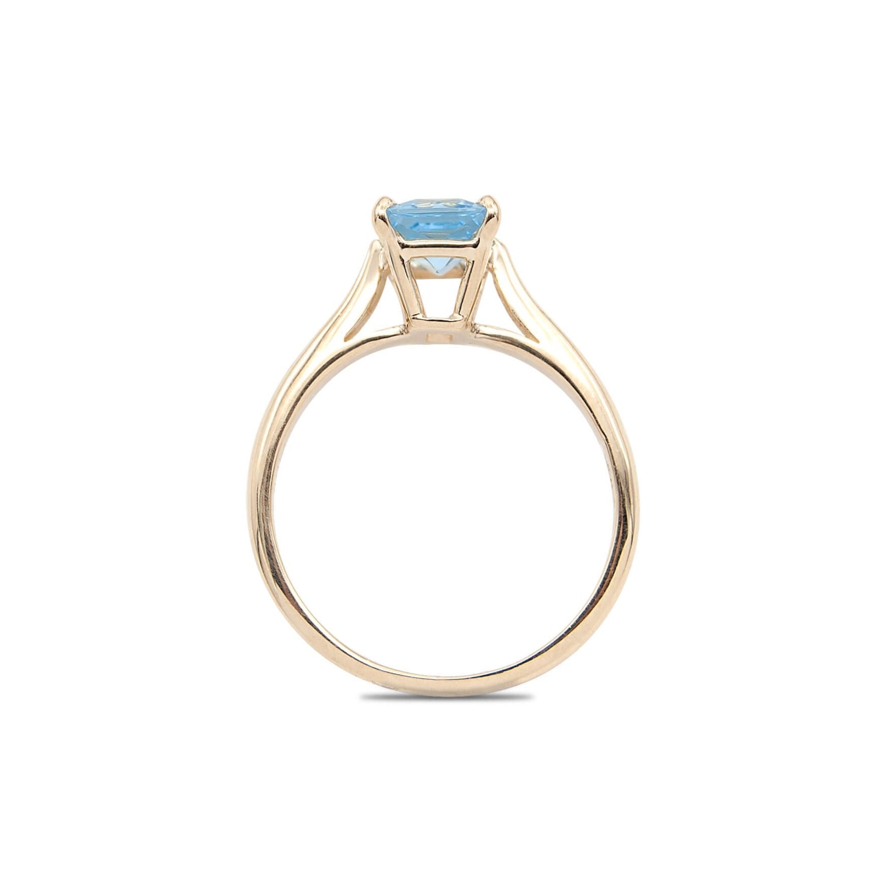 Buy Sky Blue Topaz and White Topaz Ring in Sterling Silver (Size 10.0) 2.35  ctw at ShopLC.