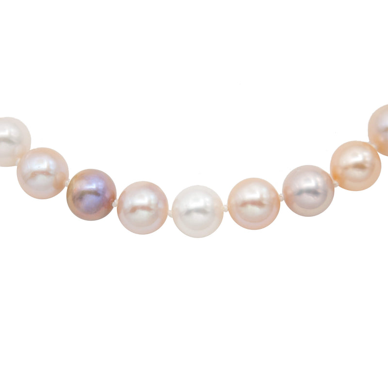 Fine Multicolored Freshwater Cultured Pearl Necklace