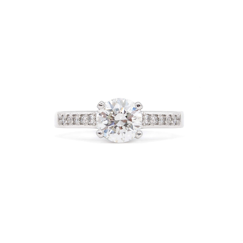 Timeless Brilliant Cut Diamond Platinum Engagement Ring