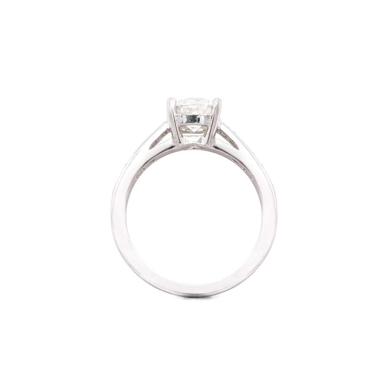 Timeless Brilliant Cut Diamond Platinum Engagement Ring – Aurum Jewelers