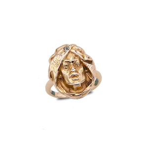 Antique Yellow Gold and Diamond Soothsayer Ring