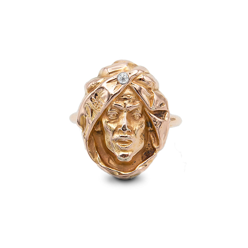 Antique Yellow Gold and Diamond Soothsayer Ring