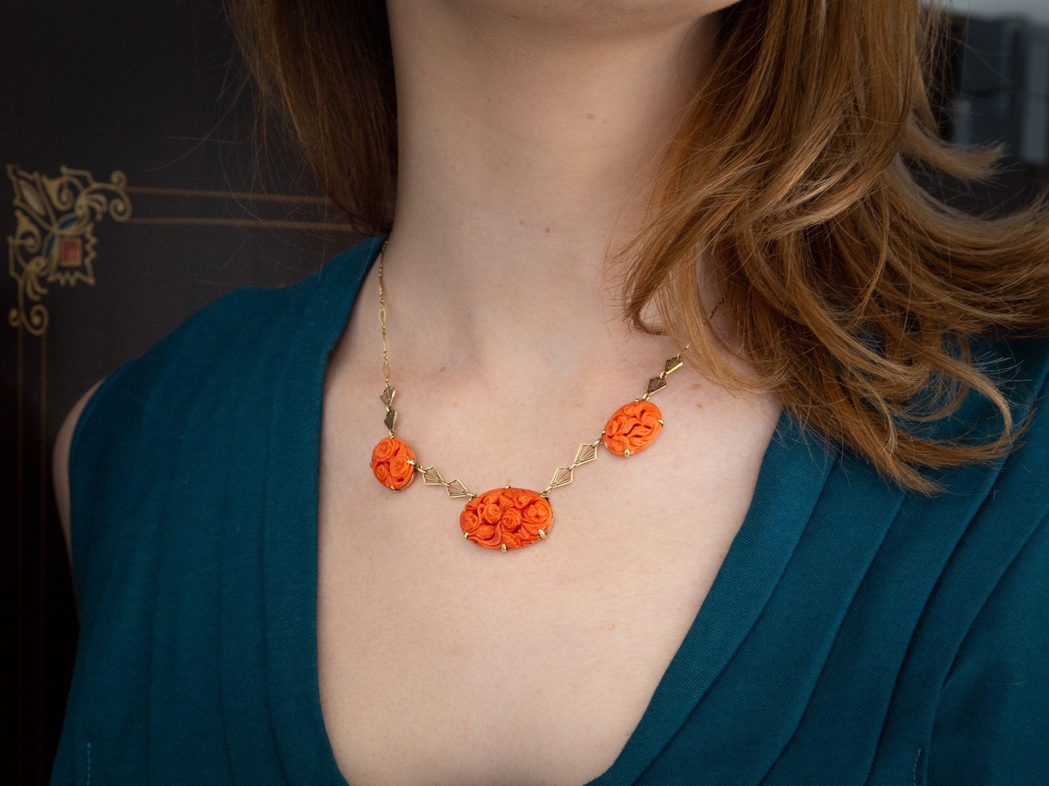 Carved Italian Coral Necklace – Aurum Jewelers