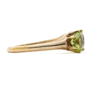 Peridot Ring in Pink Gold