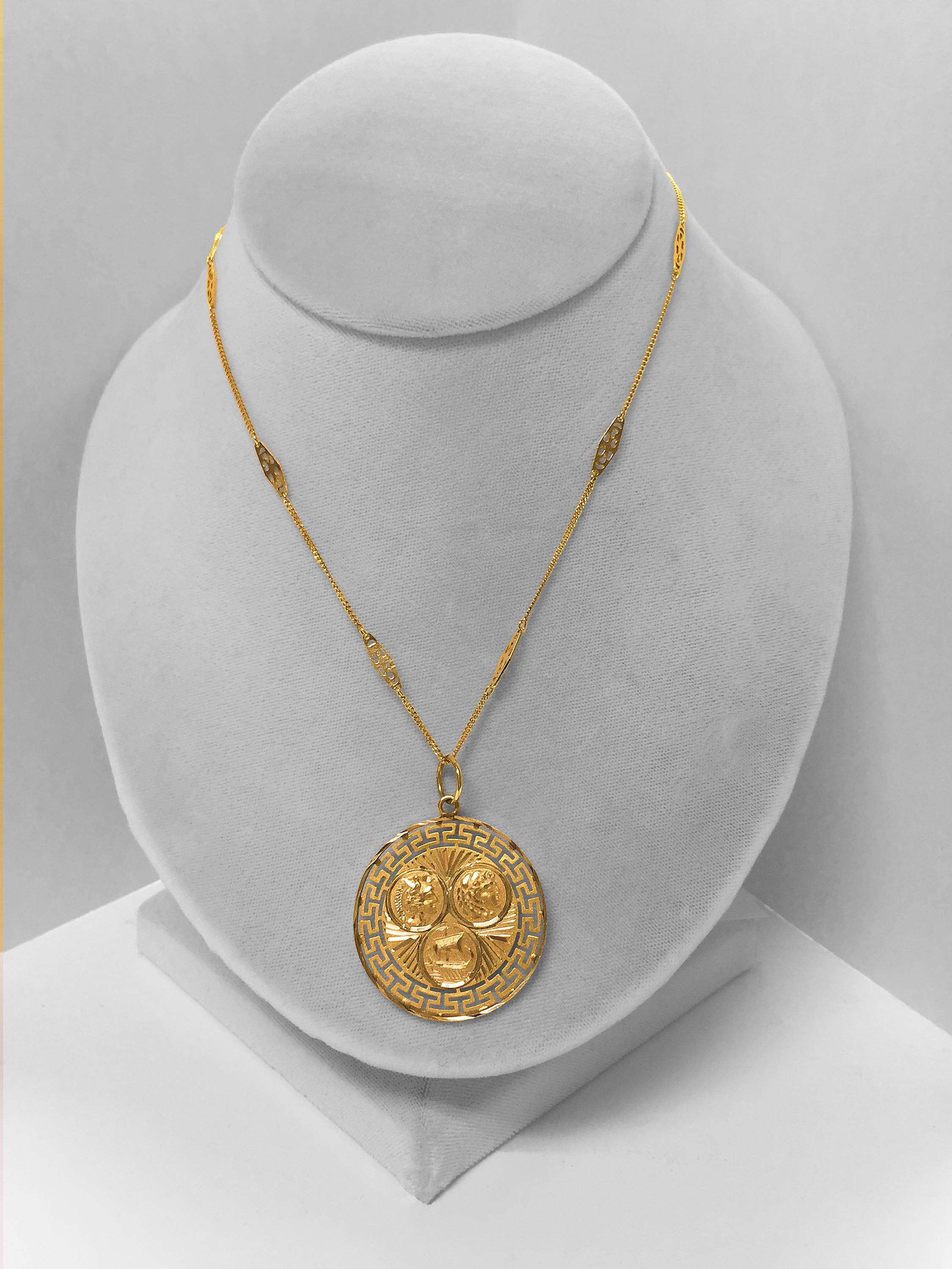 QIMING Mythology Thunder God Zeus Pendant Necklace For Men Jupiter Ancient Greek  Chains Vintage Necklace Gift - AliExpress