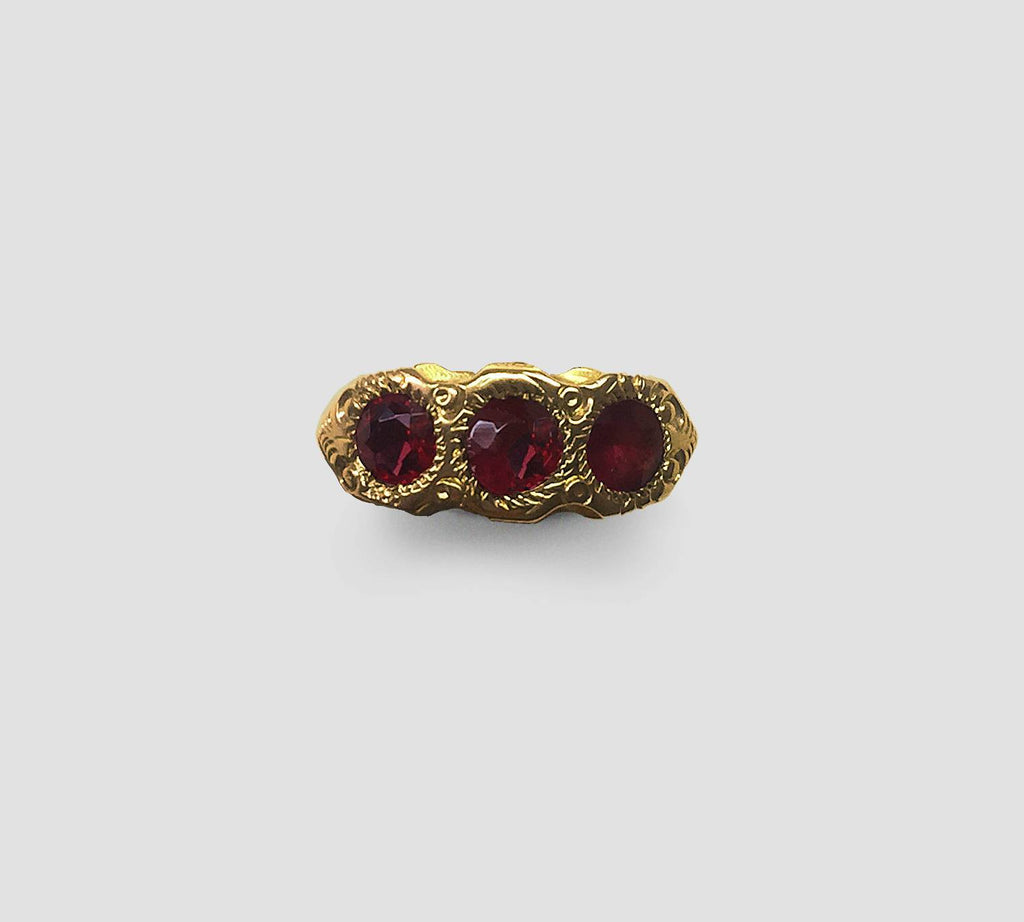 Ruby Ring with Ruby Doublets