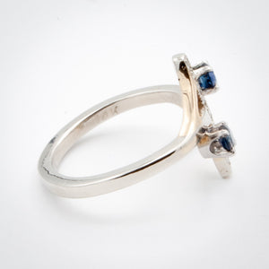 Sapphire and Diamond Bar Ring