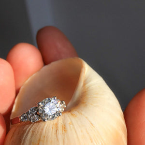 Understated Opulent 18 Karat Gold Diamond Ring