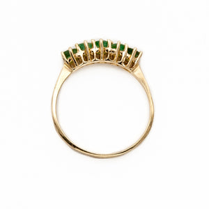 Quinary Emerald Ring
