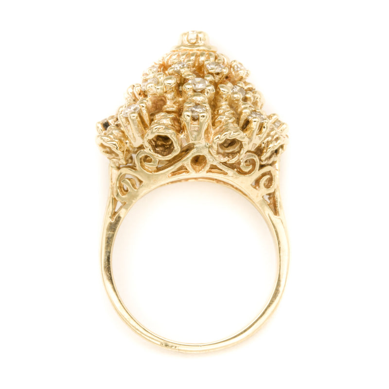 Vintage Diamond Thai Princess Ring