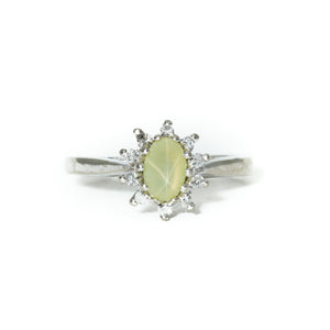 Mint Green Linde Star Sapphire Ring