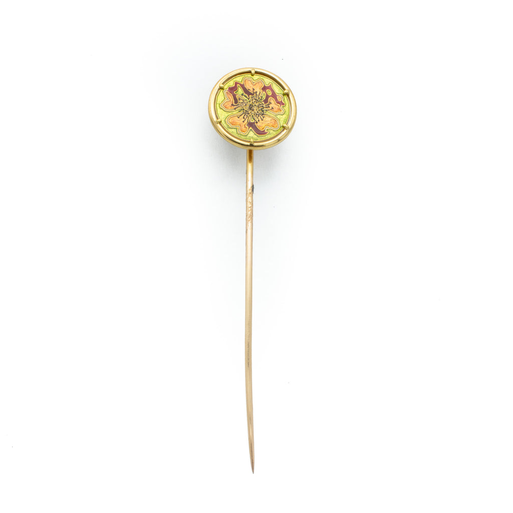 Floral Tie Stick Pin