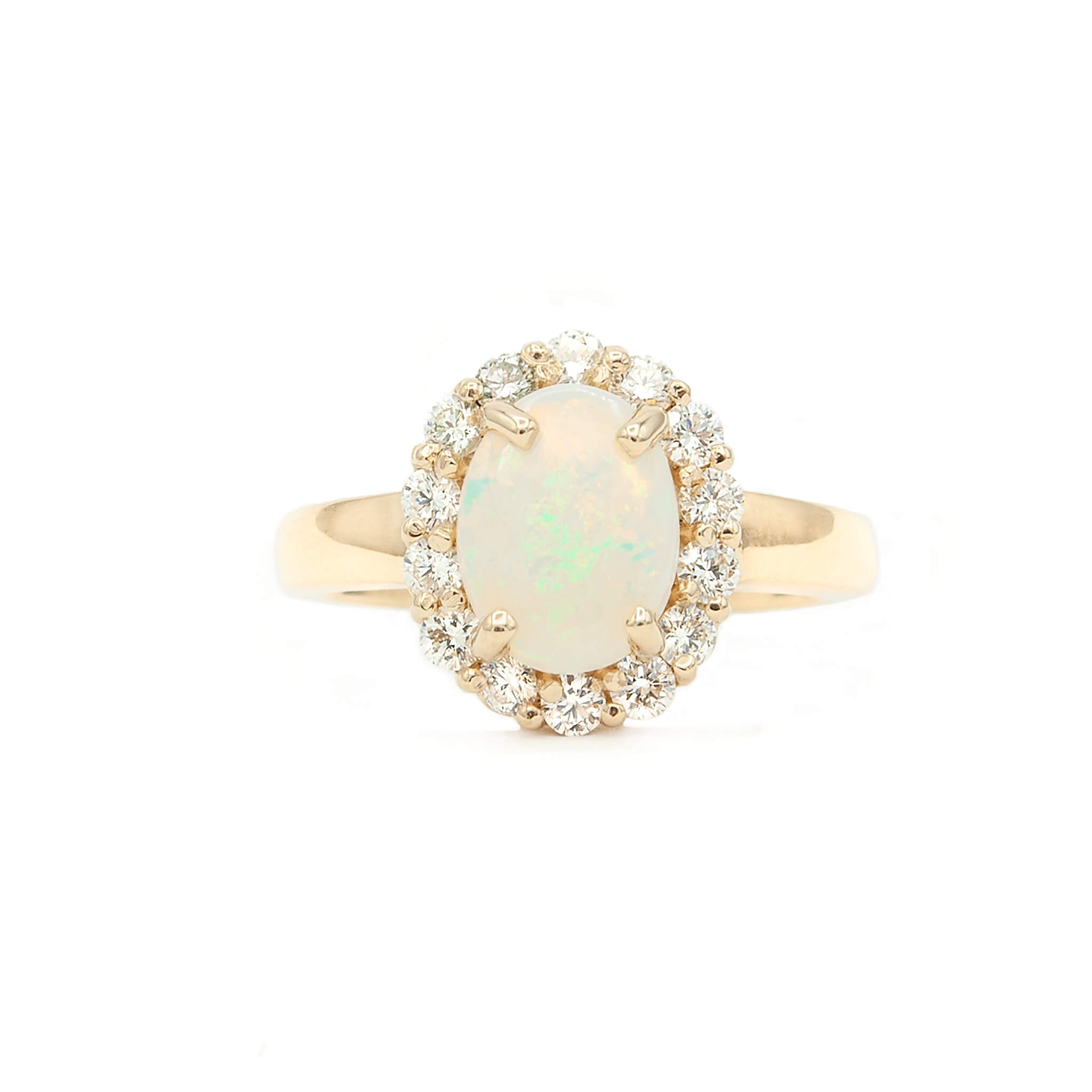 Buy Solitaire Opal Ring Natural Australian Opal Ring 925K Sterling Silver  Handmade 24K Gold Over Opal Silver Jewelry Gift Mothers Day Online in India  - Etsy